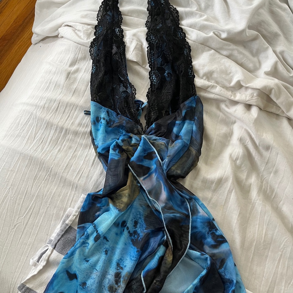 Outcast clothing ASHLEN MAXI DRESS MIDNIGHT SEA